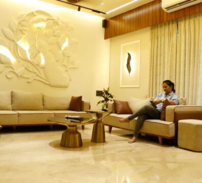 Architect and interior of Home residential project Hall Deepa Gujarati